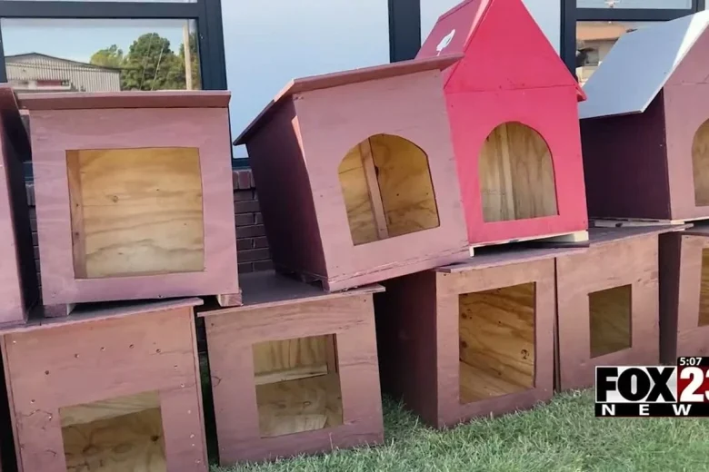 Broken Arrow students build dog houses for BARC Rescue