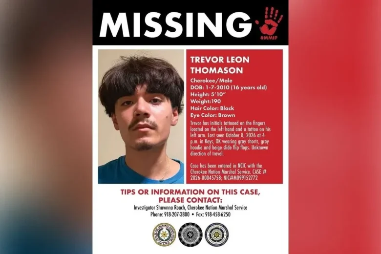 Cherokee Nation Marshal Service searches for missing 16-year-old in Keys